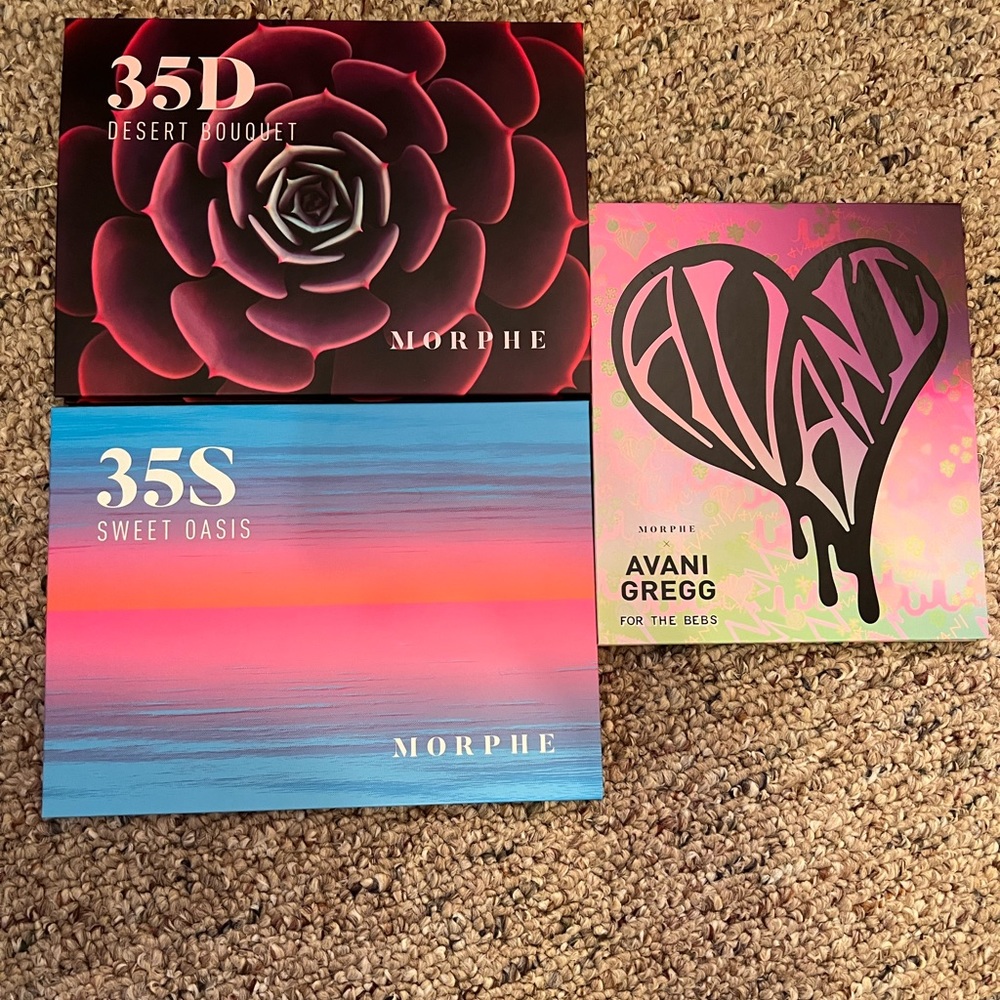 Morphe eyeshadow palettes